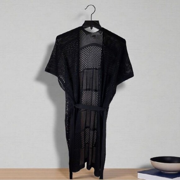 Ann Taylor Loft Crochet Swimsuit Cover-up Kimono Open Cardigan - Picture 2 of 9